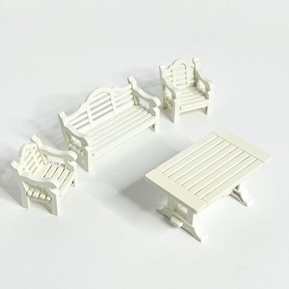 Playmobil 7929 Patio Set Victorian White Terrace Complete - Picture 1 of 6